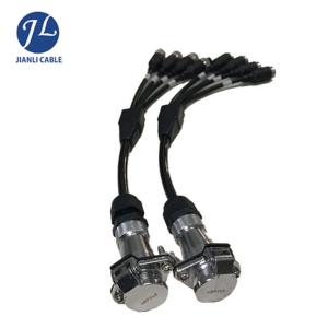 China Car Alarm System Rear View Camera Cable With Heavy Duty 5 Pin Mini Din Cable factory