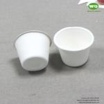 Biodegradable Sugarcane Pulp Coffee Cups 2/5/12 Oz-100% nature plant fiber