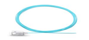 China Multimode Fiber Optic Pigtail OM3 Om4 Fiber Patch Cable 0.9 Mm / 2.0 Mm factory