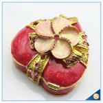 Shinny Gifts Customized Heart Shape Handmade Storage Trinket Box SCJ 388-1