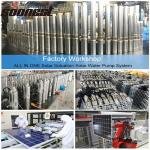 3000W Solar Borehole Water Pump System For 150M Depth Solar Submersible Well