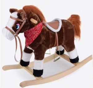 China Fashion Rocking Horse With Sound And Moving Mouth and Tail And Led Light Big Size factory