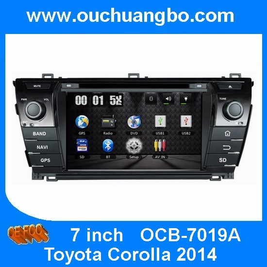 Ouchuangbo New Car GPS Radio Player for Toyota Corolla 2014 DVD USB Stereo System OCB-7019A