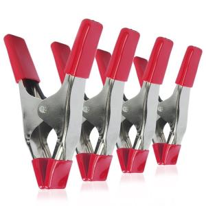 China Metal Spring Clamp With Rubber Tips For Woodworking Spring Metal Hand Clamp Tent Clamp factory