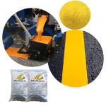 Hot Melt Thermoplastic Road Marking Paint Yellow Color Smooth And Flow