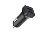 RoHs Certificated 12VDC - 24VDC USB Car Charger Dual USB Port 5V 2.4A