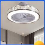 Modern Chinese-Style LED Ceiling Fan Lamp Cross-Border Exclusive for Living &