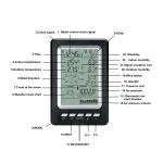 Solar Wireless Indoor And Outdoor Air Pressure Measurement Rain Gauge Weather