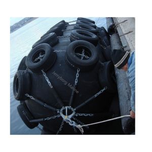 Inflatable Floating Yokohama Type Pneumatic Rubber Fenders With Tyre-Chain Net
