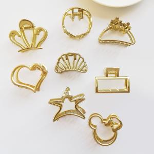 China Decorative Cute Hair Claws Clip Set For Thick Curly Hair Very Long Simple Geometric 4.5cm factory