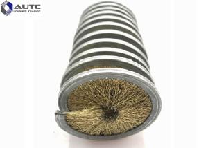China Rotary Coil Brush Industrial Plating Copper Wire Steel Wire Inside Disk Spiral Coil Brushes factory