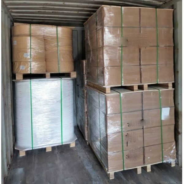 Virgin Pure White Kraft Paper 120grs 60grs Solid Colour Paper Roll For Food Grade Straw