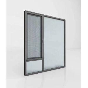 China Black Matt Double Glazed Soundproof Windows 2.0mm Aluminum Alloy on sale