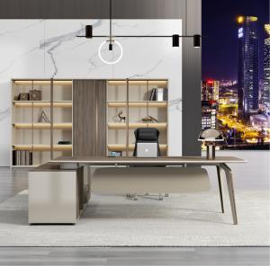 China Modern Boss Table L Shape Manager Desk Office Furniture Luxury Executive Office Desk factory