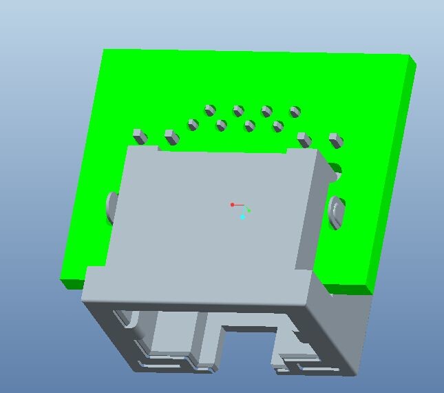 LPJE4715BGNL Low-Profile RJ45 Jack 8P8C Thru Hole PCB Mounting