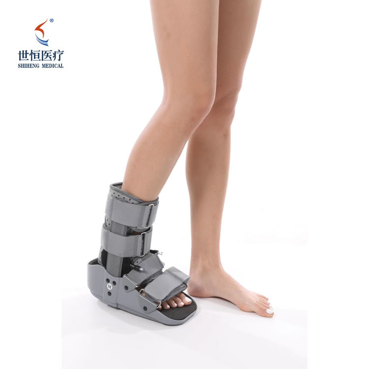Grey/black color ankle foot orthosis adjustable fractured ankle rahabilitation