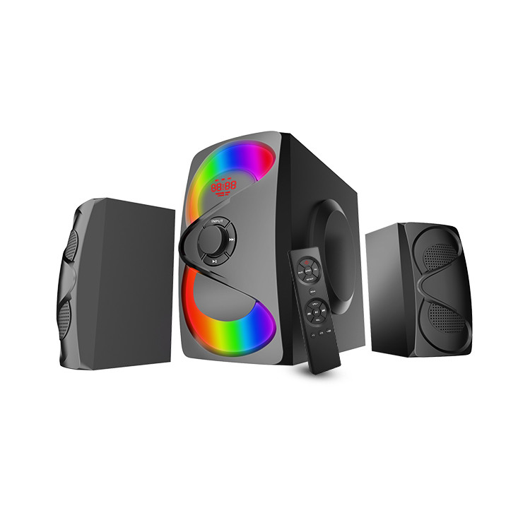 Customization 5.25 Inch Subwoofer 2.1 Gaming Speakers Remote Control