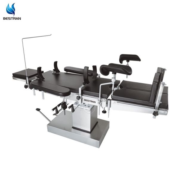 Longitudinal Movement 300mm Operating Room Table Manual Hydraulic Radiolucency X