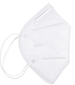 China KN95 Disposable Protective Face Mask Five Ply Ear Wearing Without Valve factory