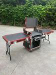 Red/Black/Orange 16U Standard Rack Flight Case With 2pcs Of Stand And Table