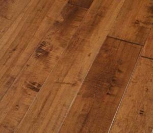 China Chinese Maple Engineered Wood Flooring, handscraped &amp; distressed surface factory
