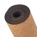 Eco Friendly Cork Alignment Yoga Mat and Block Set Custom Print Rubber Large