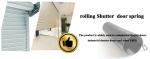 Black Rolling Shutter Spring Door Accessories For Rolling Shutter Door