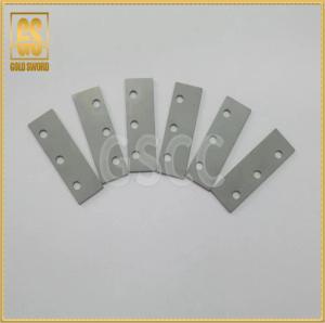 China Three Holes Carbide Scraper Blade Rectangle Shaped Good Toughness For Cutting factory