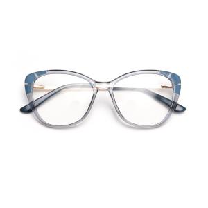 China Fashion Ladies Oversized Tr90 Glasses Frames Tr90 Blue Light Glasses factory