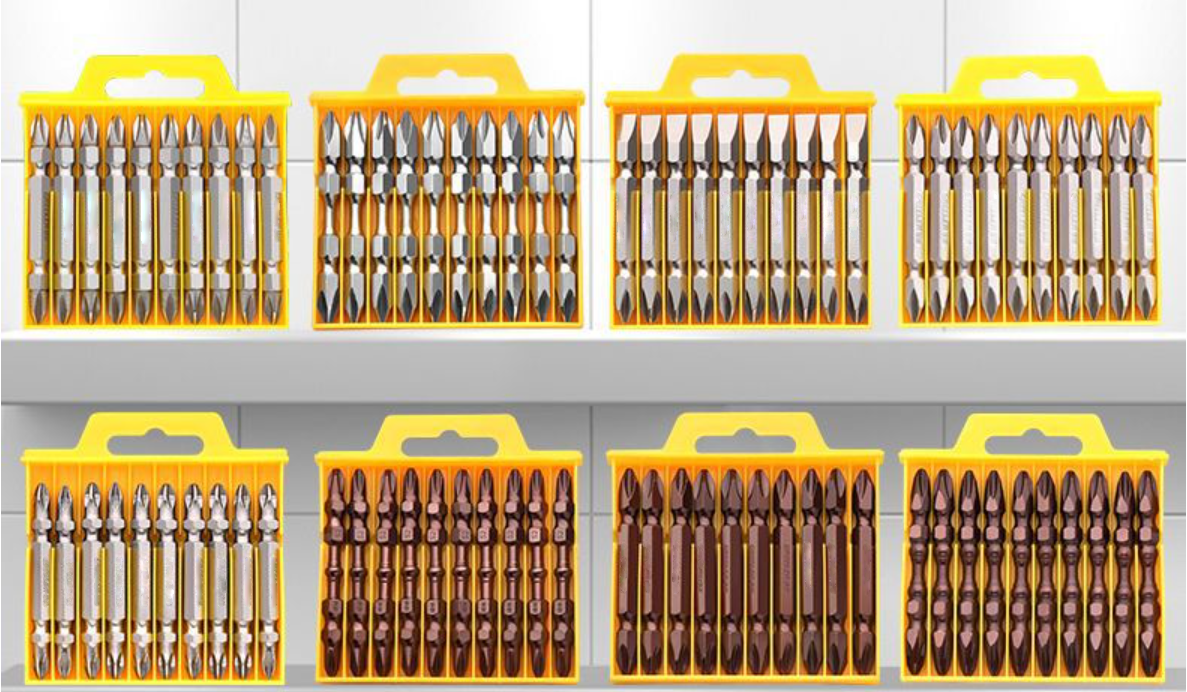 Double ended screw bits S2 65mm 110mm cross screwdriver bit of ph2 slotted screwdriver bits
