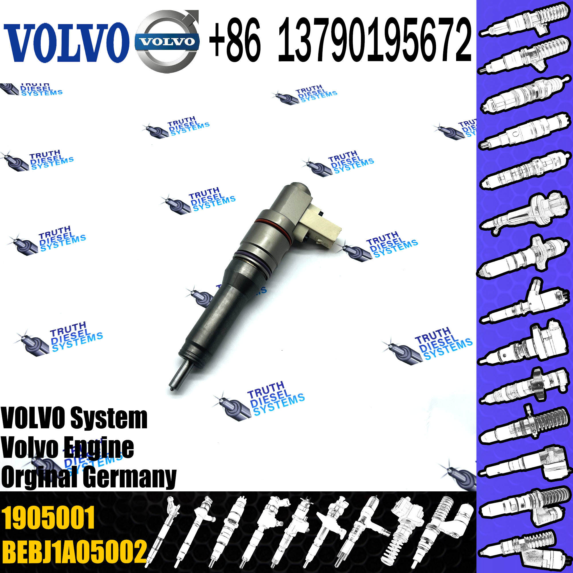 Fuel Injector Assembly BEBJ1A05002 BEBJ1A00202 BEBJ1A05001 1905001 1846419 1905002