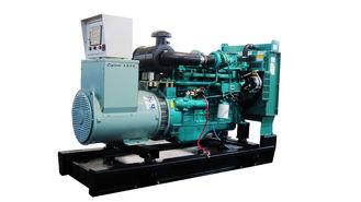 DC 24V Electric Start 300KW Diesel Generator Steel Base - Frame Against