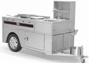China Muti Functional Stainless steel Snack Cart Restaurant Kitchen Equipment factory