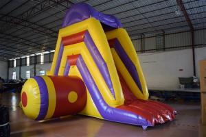 China Big Commercial Inflatable Water Slides For Pool Short 5 - 8 Kids Capacity factory