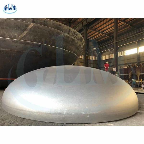 89mm 100mm PED Welded Pipe Tank Carbon Steel Dished Heads Ends For Pressure