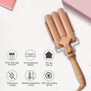 China LCD Display 110W 32mm Hair Curling Iron For All Hair Lengths factory