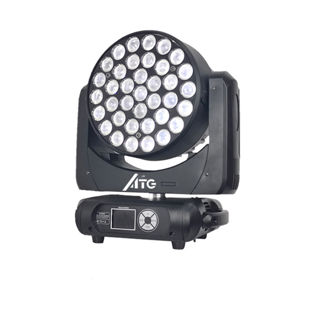 New Arrive 37*15W Moving Head LED Beam Light Perfect Zoom Wash Color Mixed Dj Wash Stage Lights RGBW 4in1