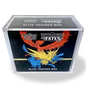 China Custom Acrylic Magnetic Box Game Card Collection Storage Box Acrylic Display Case for Pokémon Cards factory