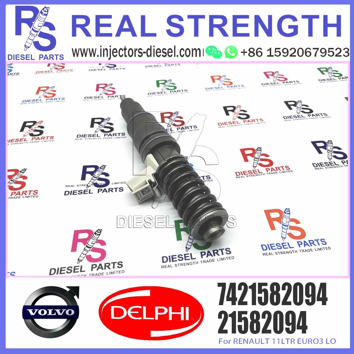 Diesel Fuel Injector 21644596 5001867216 7420708597 7421582094 7421644596 E3.18 for V-O-L-V RENAULT 11LTR EURO3 HI
