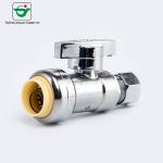 Bathroom Toilet Wash Basin NSF 3/8''X1/2'' Brass Angle Valve