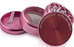 Pink CNC Turning Parts For Color Anodized Zinc Aluminum Herb Grinder Products