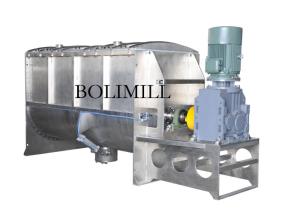 China Double Helical Ribbon Horizontal Food Powder Spice Paddle Mixer factory