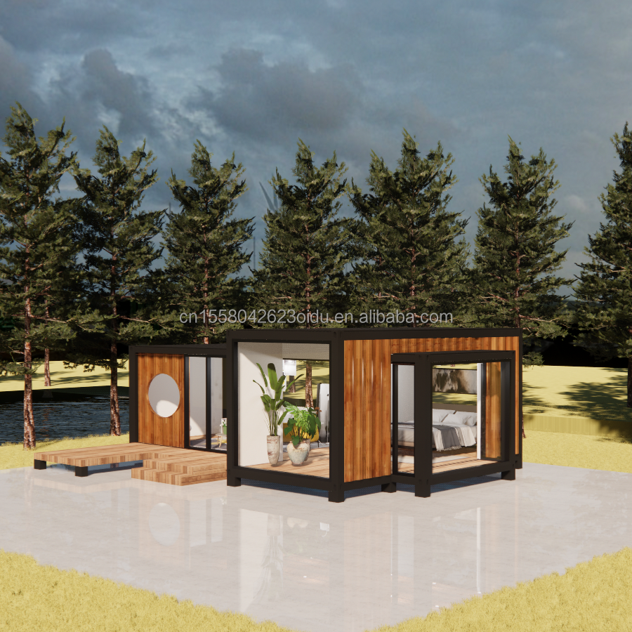 Modern Design Luxury Glass Wall Prefab Container House StrayBirds Prefabricated Modular Home Hotel for Resort Villa