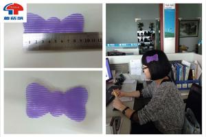 China Butterfly Hair Bow Clip / Hair Clips Sticky Hook And Loop Tape For Long Hair factory