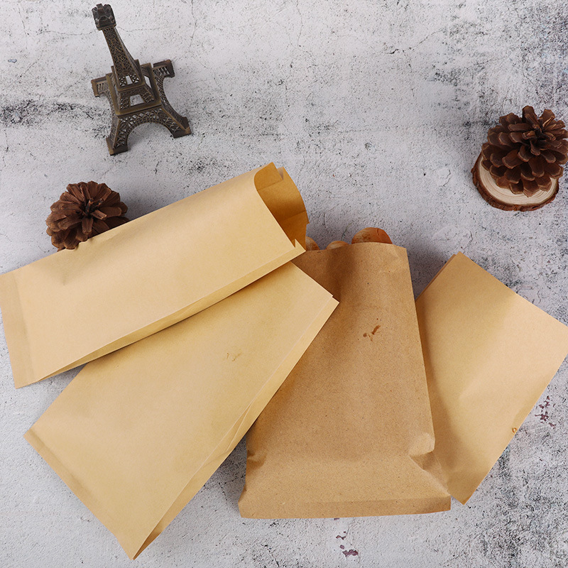 Waterproof Bakery Baking Bread Kraft Paper Bag with Gravure Printing and Plastic Window