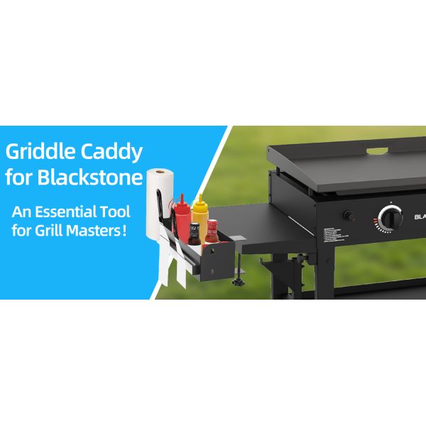Blackstone Griddle BBQ Grill Caddy for Blackstone 28"/36" Griddle Space Saving with Paper Towel Holder & Magnetic Tool Holder