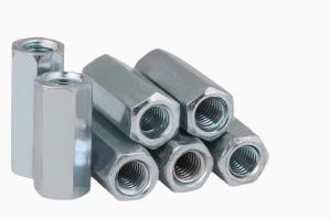China M4 M16 Carbon steel Galvanised Hexagon Nuts Class 4.8 Grade 8.8 Zinc plating Metal bolts factory