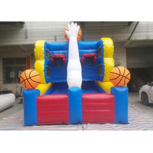 China Flexible Inflatable Sports Games , Double Inflatable Basketball Hoop on sale