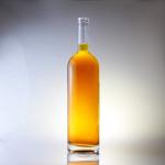 Glass Liquor Bottle Round 75cl Bottle For Cork Cap Type 1000ml 1750ml Collar