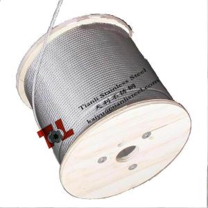 China Stainless Steel Wire Rope 316 A4 1.4401 7x7 6mm 144kg per 1000m GBT9944-2015 factory